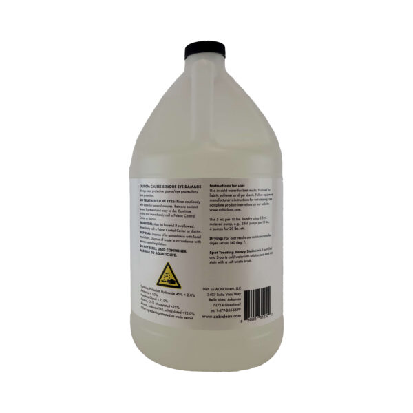 Zabi wet-clean fine print label